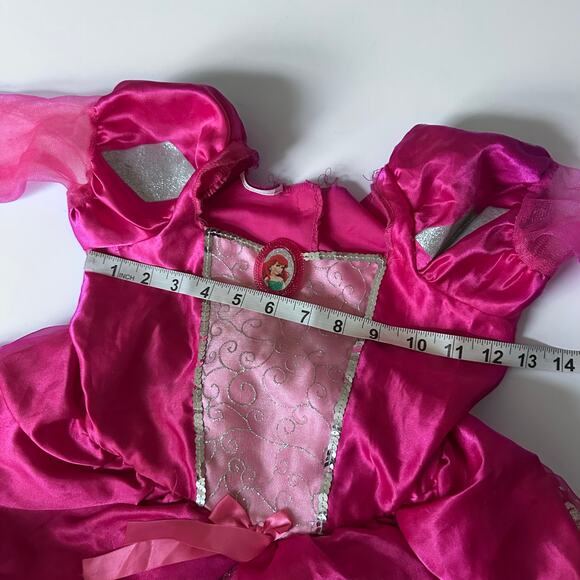 Disney Princess Ariel Dress Up Gown - Size 5 - Pink - Picture 10 of 10